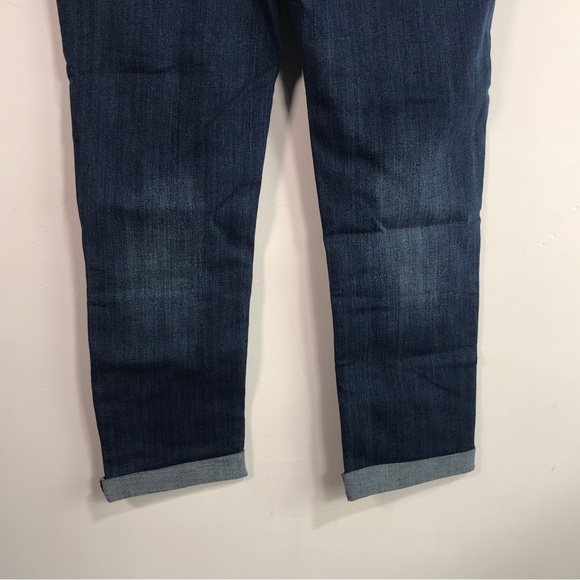 Seven7 Weekend Slim Fit Distressed Jean, Size 14 - Dark Blue Women's - Picture 7 of 9